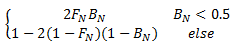 Fórmula matemática para um efeito de sobreposição.