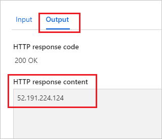 Resultado da função de teste