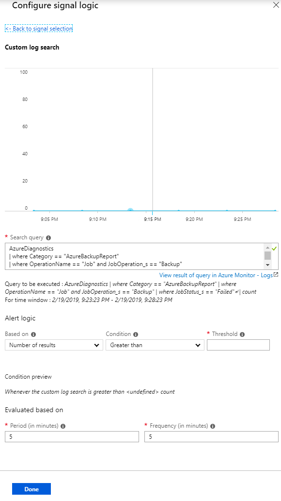 Configurar uma condição de alerta