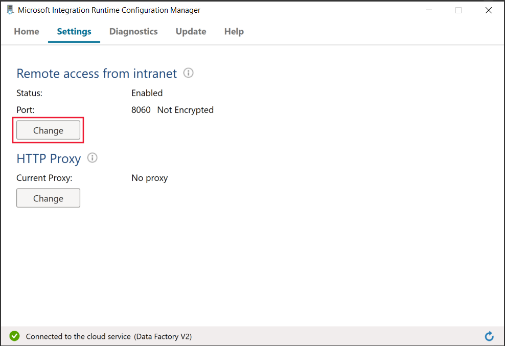 Guia Configurações do Integration Runtime Configuration Manager