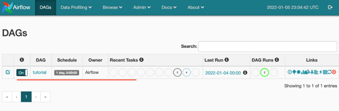 Captura de tela que mostra o login usando o nome de usuário-senha fornecido durante a criação do Airflow Integration Runtime.