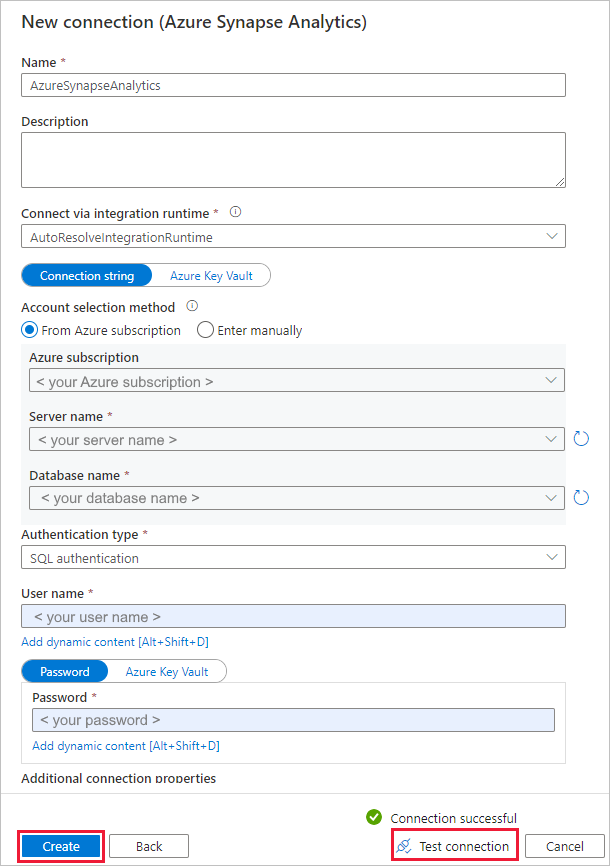 Configurar o Azure Synapse Analytics