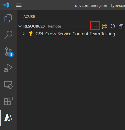 Captura de ecrã do Azure Explorer do Visual Studio Code com o ícone da aplicação Azure Function realçado.