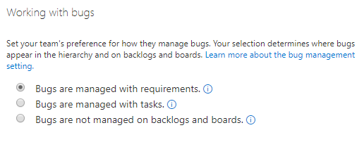 Trabalhando com opções de bugs