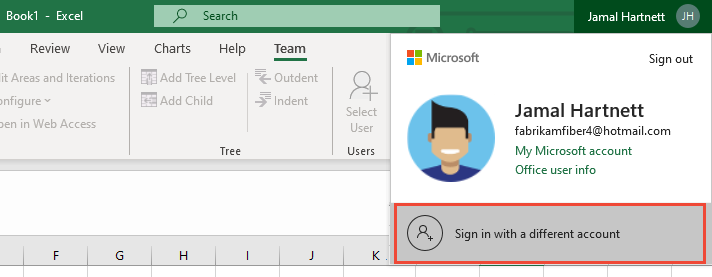 A captura de tela mostra a Faixa de Opções da Equipe do Excel, Escolher Nova Lista.