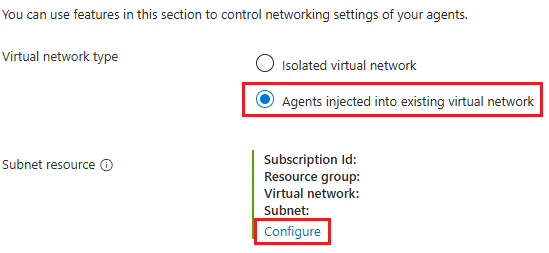 Captura de tela da opção configurar.