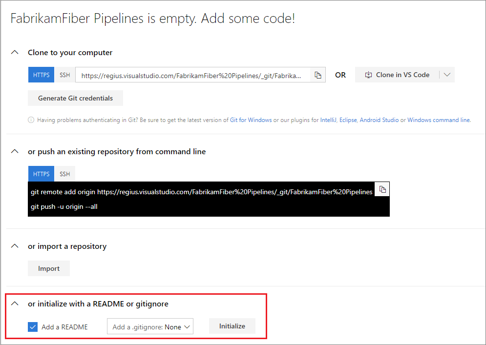 Inicializar repositório