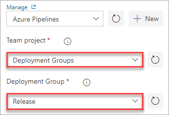 Configurando o grupo de implantação do Azure Pipelines