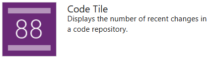 Captura de tela que mostra um widget de bloco Código.