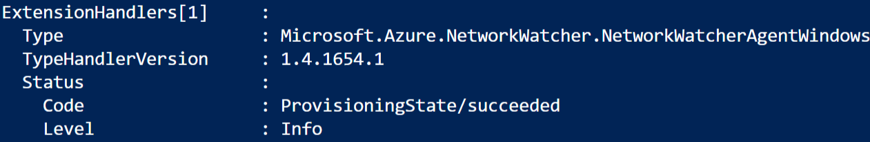 Captura de tela do PowerShell