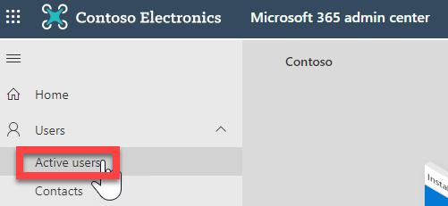 Centro de Administração - Utilizadores Ativos