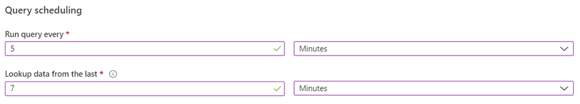 Captura de tela que mostra a configuração da janela de retrospetiva para sete minutos.