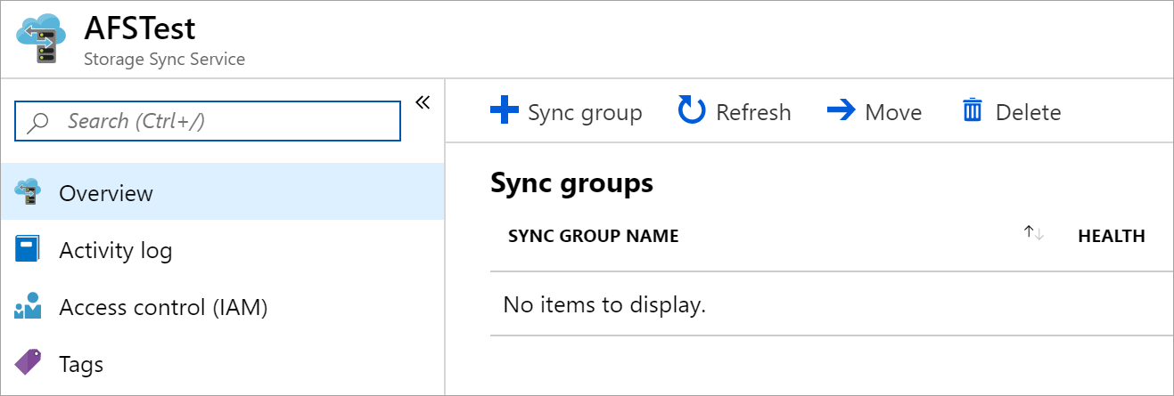 Criar um grupo de sincronização novo no portal do Azure