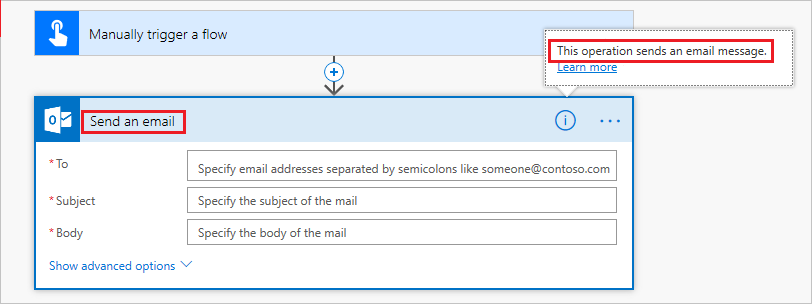 Captura de ecrã que mostra como os campos de resumo e descrição aparecerão.