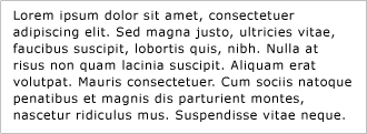 Captura de tela: o conteúdo não está justificado