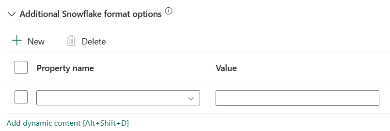 Captura de tela mostrando opções adicionais de formato de floco de neve para a fonte.