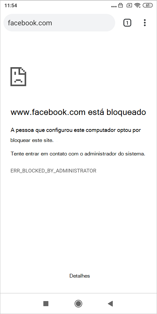 URL Bloqueado