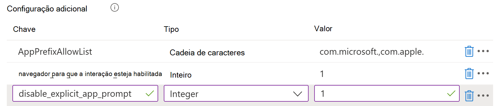 Captura de ecrã que mostra as opções de configuração da experiência do utilizador final para o plug-in da extensão da aplicação SSO Empresarial em dispositivos macOS no Microsoft Intune.