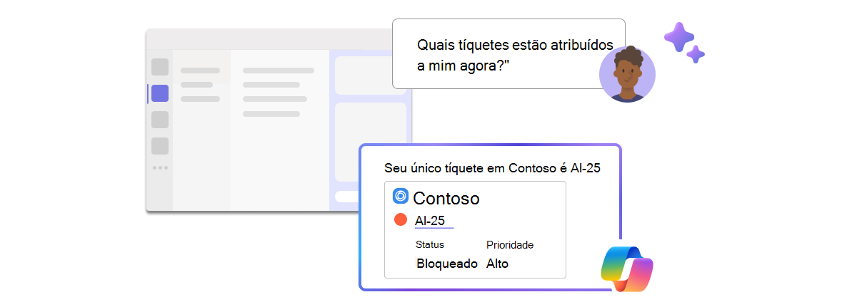 Esta ilustração mostra um cenário de agente em que um engenheiro pede para lhe mostrar todos os pedidos abertos