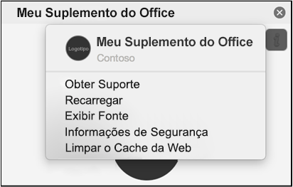 A opção limpar cache Web no menu de personalidade.