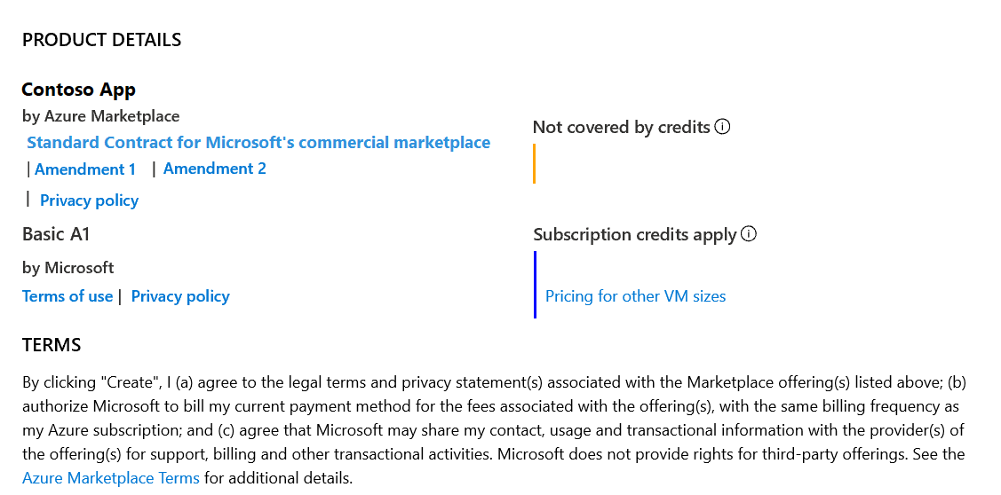 A experiência de compra do cliente do portal do Azure.