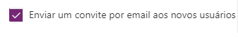 Enviar um convite por correio eletrónico.