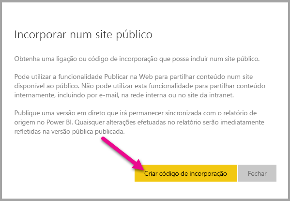 Captura de tela da Incorporação de avaliações em um site público.