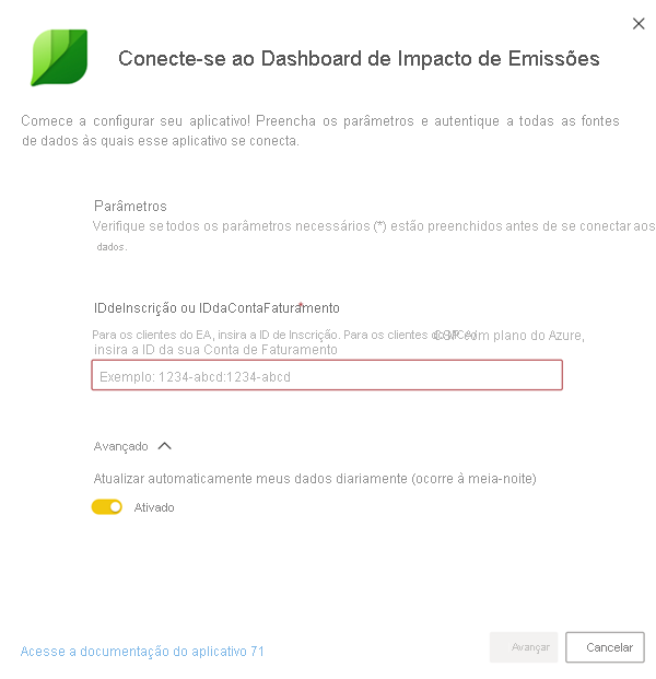 Captura de ecrã da caixa de diálogo ligar à caixa de diálogo 1.