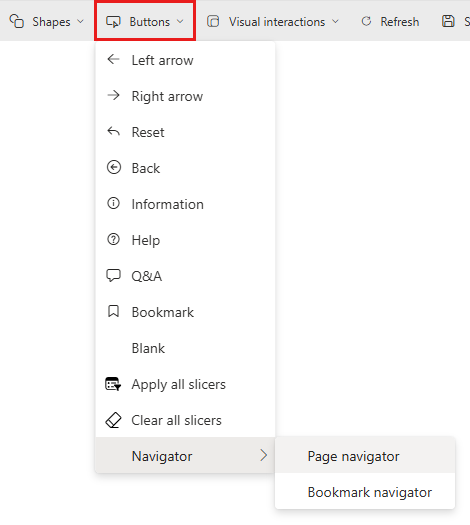 Captura de ecrã a mostrar o controlo do botão Aplicar todas as segmentações de dados no serviço do Power BI.