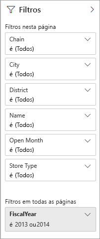 Screenshot of a visual, highlighting the options for filters in Reading view.