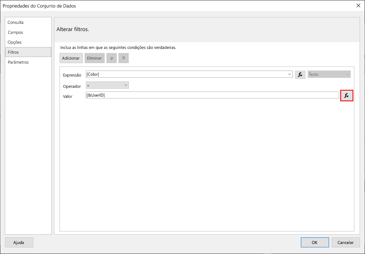 Valor do Construtor de Relatórios do Power BI