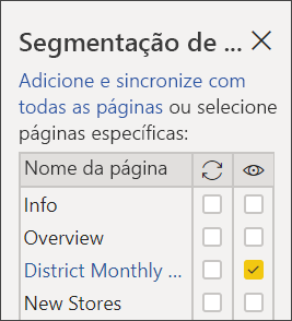 Captura de tela da segmentação de dados de vendas mensais do Sync District.