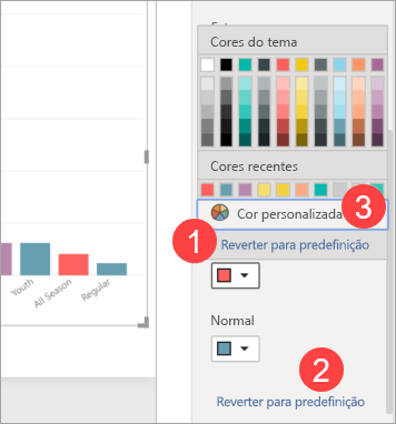 Screenshot showing Data color section with color palette open.