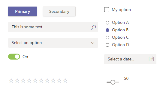 Controles de aparência de tema do Microsoft Teams