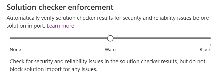 Captura de ecrã do ecrã de definições do verificador de soluções.