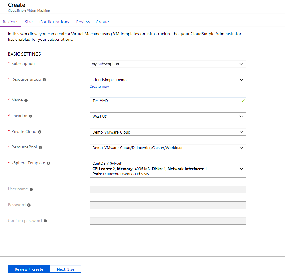 Criar máquina virtual cloudSimple - noções básicas