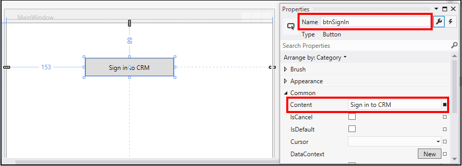 Adicionar um controle para iniciar o formulário de login