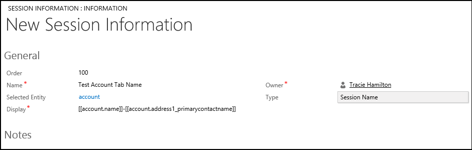 Configure o nome da guia da sessão