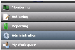 Navigation buttons in Operations Console