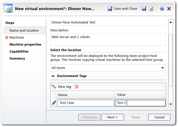 <>>Assistente de ambiente de gerenciamento de Lab\ - NomePágina 