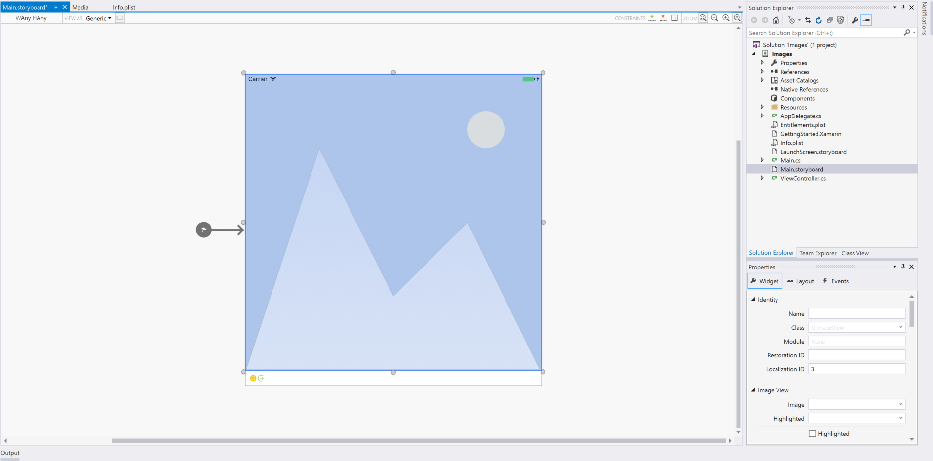 Uma nova Vista de Imagem na Superfície de Design