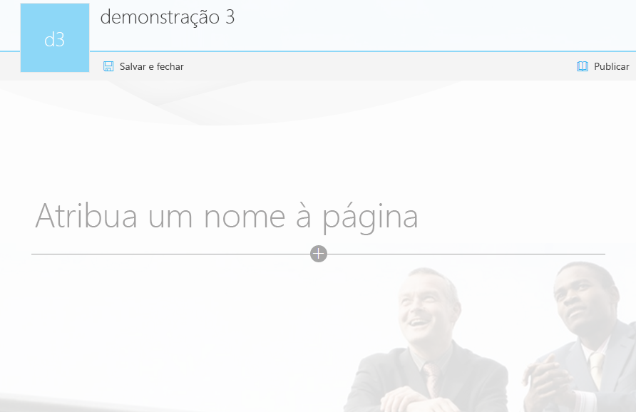 Página moderna com identidade visual personalizada nas configurações de tema