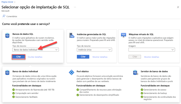 Implantando uma hiperescala do Banco de Dados SQL do Azure