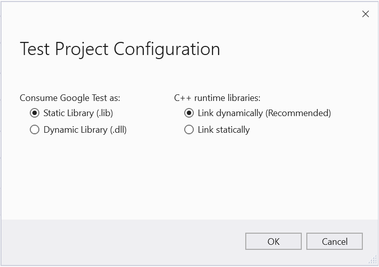 Configurar o Projeto de Teste do Google