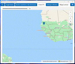 Controle de mapas WinUI 3