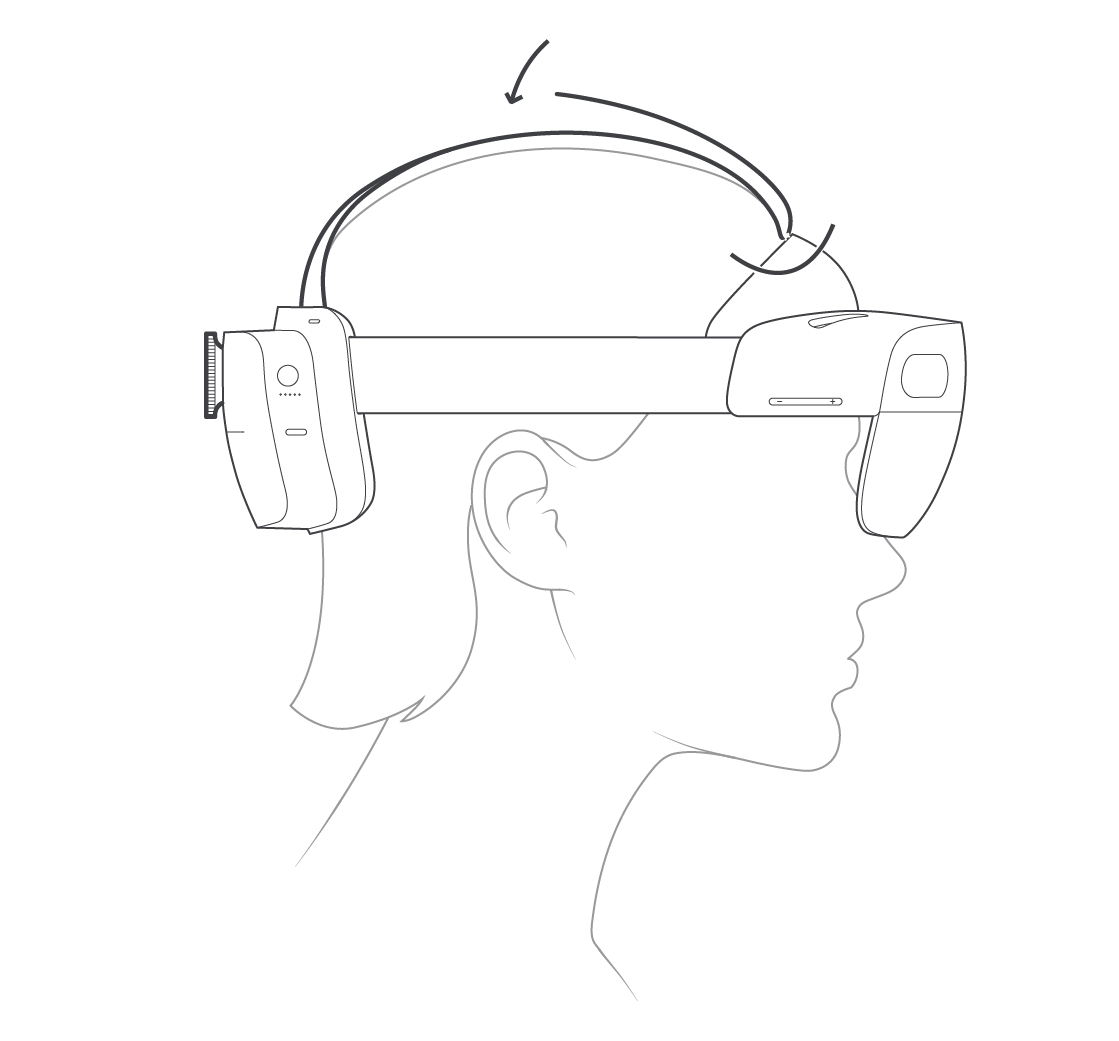 Подгонка и корректировка HoloLens 2.