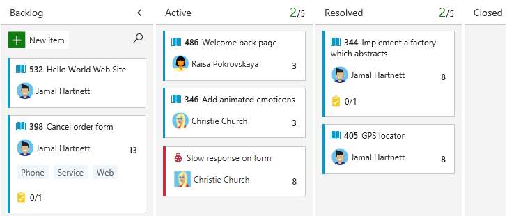 Screenshot of Kanban.