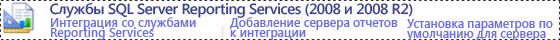 общие параметры приложения служб Reporting Services