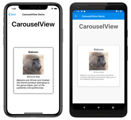 Пример CarouselView