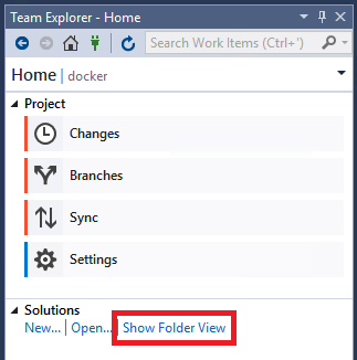 Show folder view